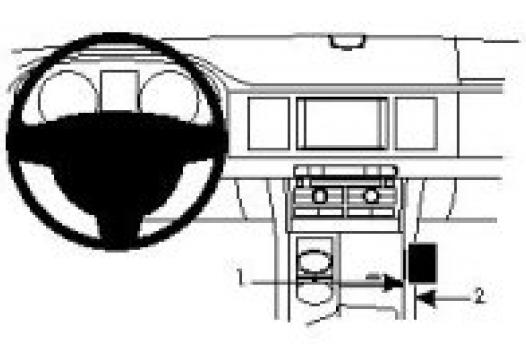 Proclip Jaguar XF 09- console mount