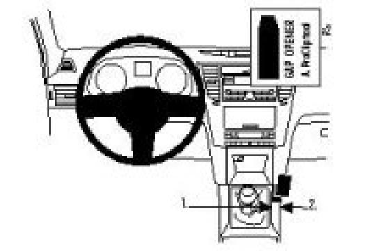 Proclip Subaru Legacy 10 - Console mount