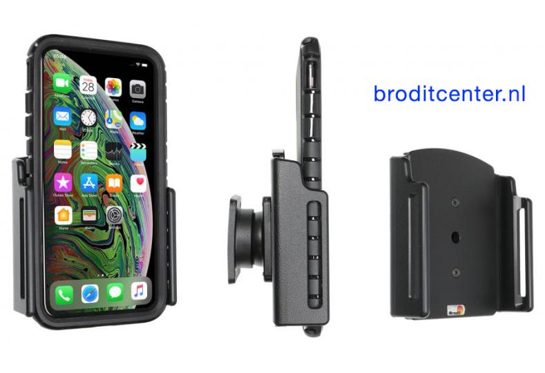 Wantrouwen Componeren Doorzichtig Brodit houder Apple iPhone Xs Max (verstelb.) 80-94/2-11mm
