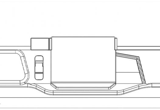 Proclip VW Crafter 25-Center mount-ONLY for 10,4&rdquo; screen