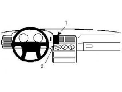 Proclip Volvo 850 91- airbag passagier