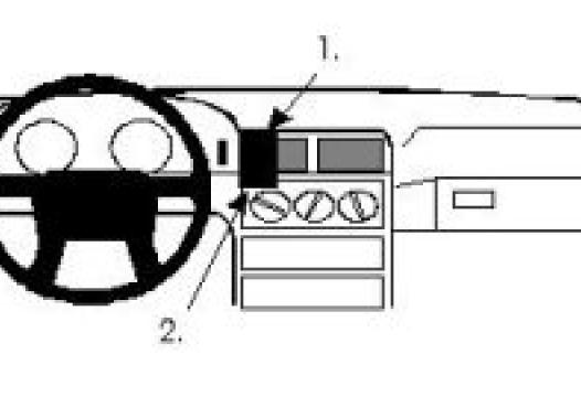 Proclip Volvo 850 91- airbag passagier