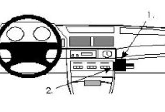 Proclip BMW 7 serie 87-        angled