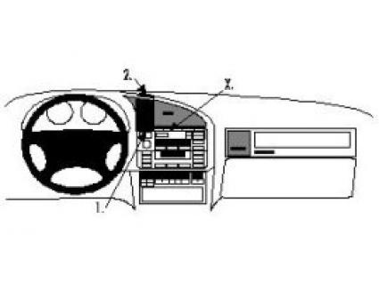 Proclip BMW 3-serie 91- double airbags