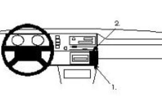 Proclip VW Golf Cabriolet -93