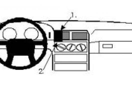 Proclip Volvo 850 91- center mount, big