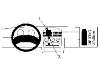 Proclip Opel Corsa 93- double airbag center
