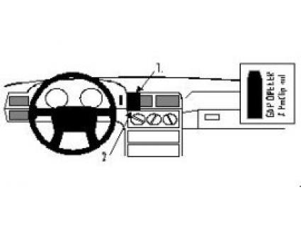 Proclip Volvo 850 91- center mount, no tape
