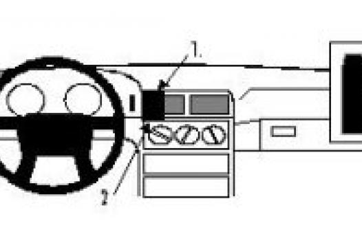 Proclip Volvo 850 91- center mount, no tape
