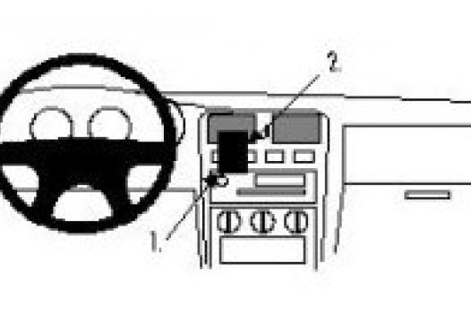 Proclip Nissan Almera 96-   dbl airbag