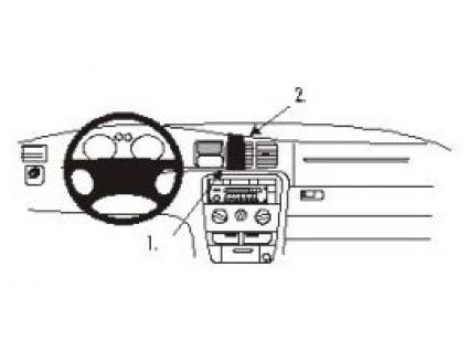 Proclip Opel Vectra 96- dbl airbag
