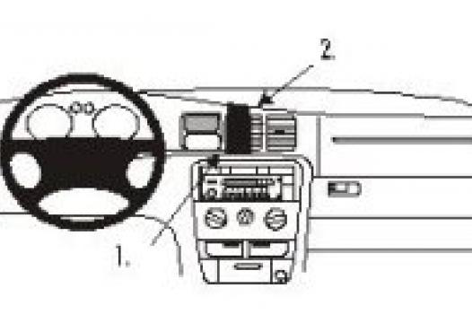 Proclip Opel Vectra 96- dbl airbag