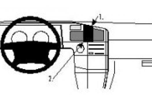 Proclip Subaru SVX 95- Double airbag