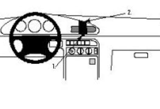 Proclip Kia Sephia 93- Double airbag