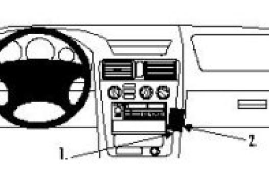 Proclip Mitsubishi Galant 97-  angled
