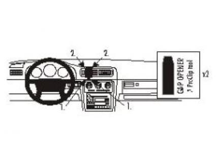 Proclip Volvo S60/V70 97- dble airbag