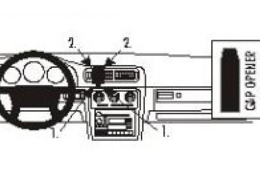 Proclip Volvo S60/V70 97- dble airbag