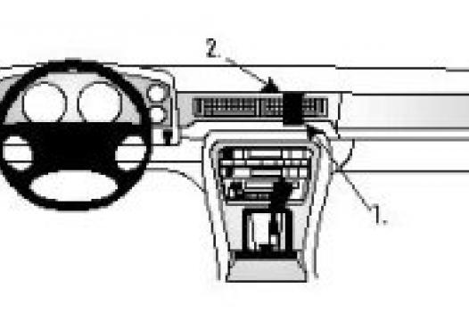 Proclip Jaguar XJ6 87- angled