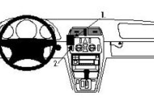 Proclip Mercedes CLK 97- Not for models with AC