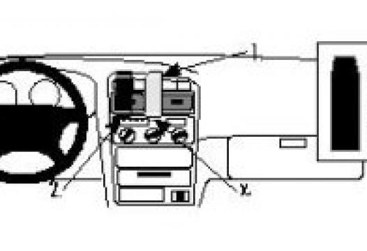 Proclip Toyota Avensis 98-02 center