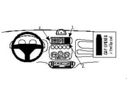 Proclip Fiat Seicento 98- angled