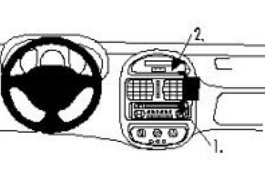 Proclip Renault Clio 99- angled