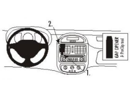Proclip Renault Clio 99- Center