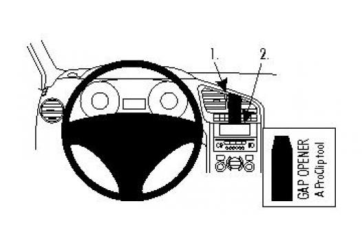 Proclip Peugeot 5008 10- Center mount ONLY for Premium