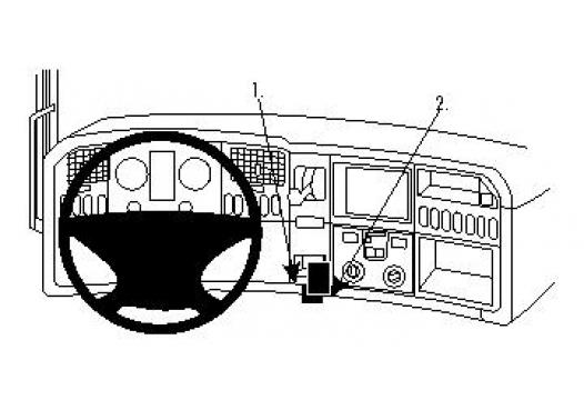 Proclip Scania R-series 10- Center mount low