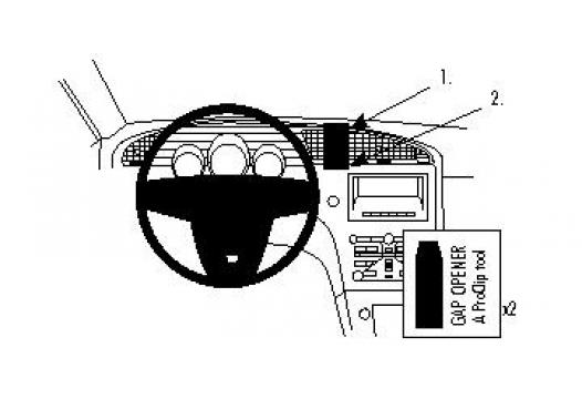 Proclip Saab 9-5 11- Center mount