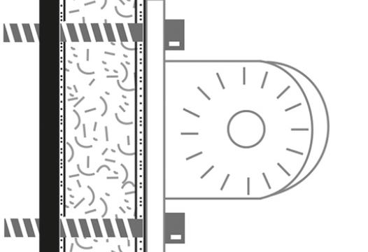Mounting plate with AMPS - reinforced