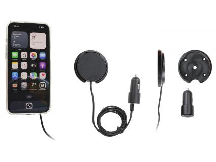 houder met Magnetic Charger Qi2 25 W - zwart/sig.