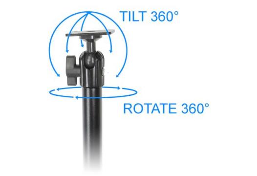 Pedestal Mount Lite  Super clamp mount, 340mm, 5-65mm