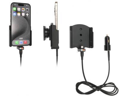 houder/lader Apple iPhone 15/15 Pro USB sig.plug (gebruik zonder hoesje)