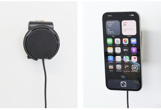 houder/swivel metl Magnetic Charger Qi2 25W zwart/sig