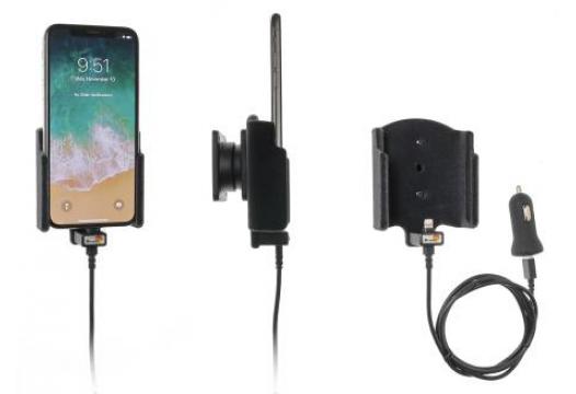 houder/lader met USB Apple iPhone X / Xs - padded