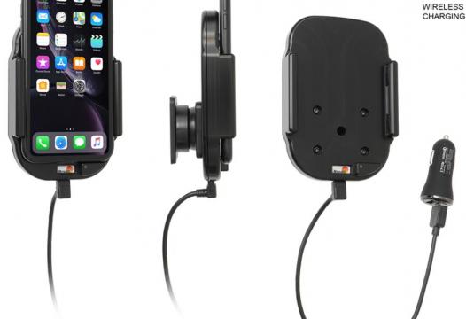 houder/lader Qi Apple iPhone XR/11 USB sig.plug