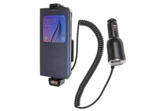 houd/lad Samsung Galaxy S6 sig.plug (met Skins)