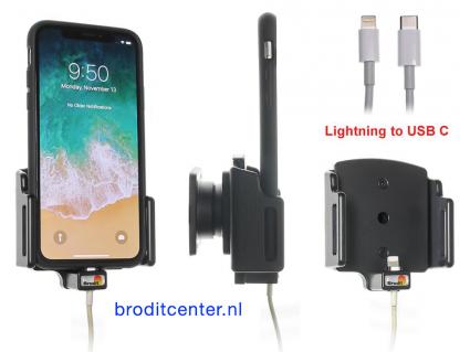 houder verstelb. Apple iPhone 11 Pro / Xs / X lightning->USB-C
