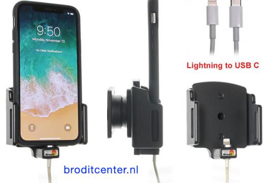 houder verstelb. Apple iPhone 11 Pro / Xs / X lightning->USB-C