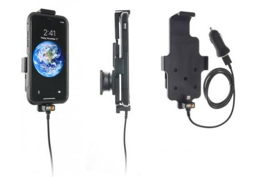 houder/lader Apple iPhone 11 Pro / X / Xs met skin - USB B -78mm D -11mm