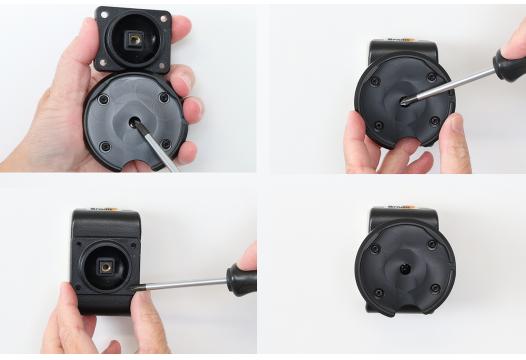 houder/swivel met Magnetic Charger Qi2 25W - zwart