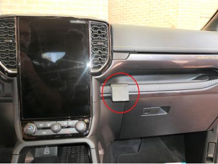 Proclip Ford Ranger 23- Angled mount suitable for mobile phones