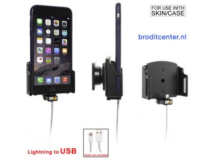 houder verstelb. Apple iPhone 11 / 11 Pro Max / Xs Max / Xs / 8 Plus / X / 7 Plus / 6 Plus lightning->USB