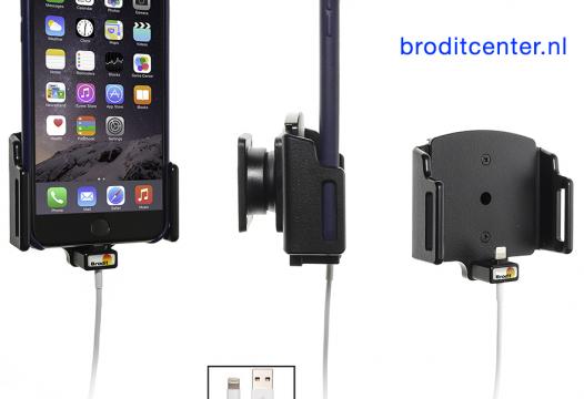 Brodit houder verstelb. Apple iPhone 11 / 11 Pro Max / Xs Max / Xs / 8 Plus / X / 7 Plus 6 Plus lightning->USB