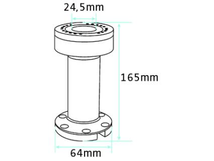 Pedestal Mount Part Swiv. 8,5\