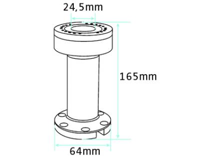 Pedestal Mount Part Swiv. 8,5\