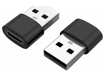 Kabeladapter USB C Female - USB A male zwart