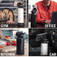 MagicMount Flask 32oz Stainless Steel Water Bottle (Black)