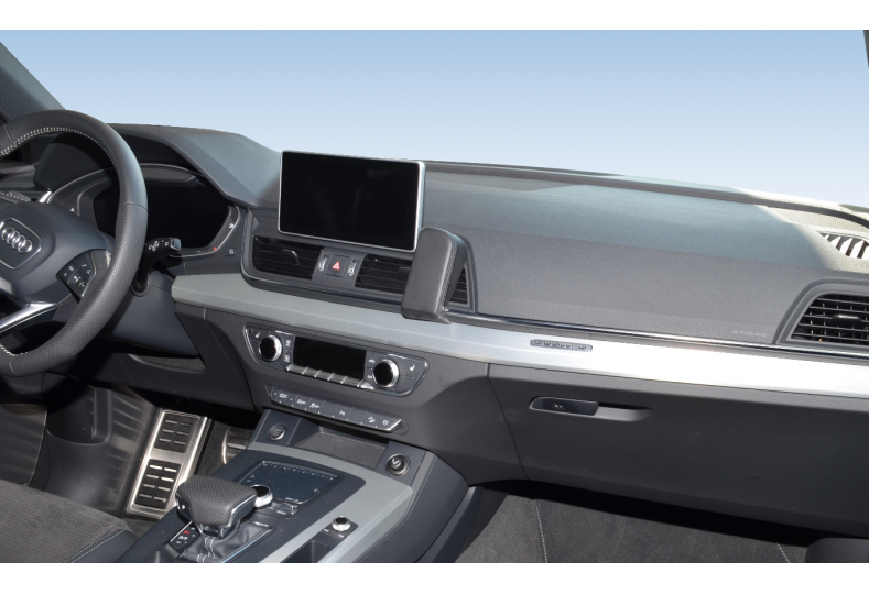 KUDA Console Porta Navigatore Per Audi A6 (da 05/04) - Pelle Sintetica Nera, Montaggio Senza Fori, Testata TÜV - 4